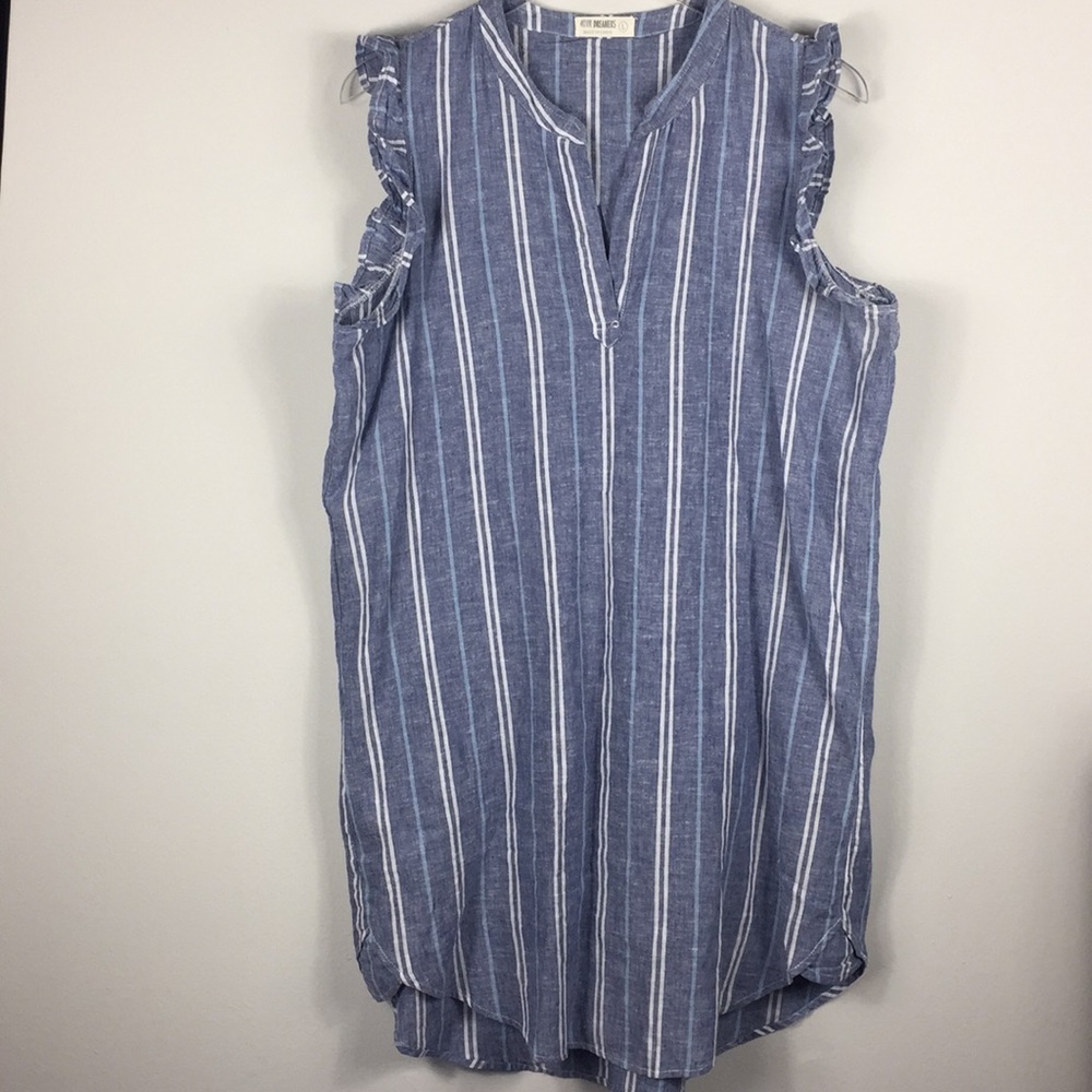 Anthropologie 4our Dreamers linen blend dress